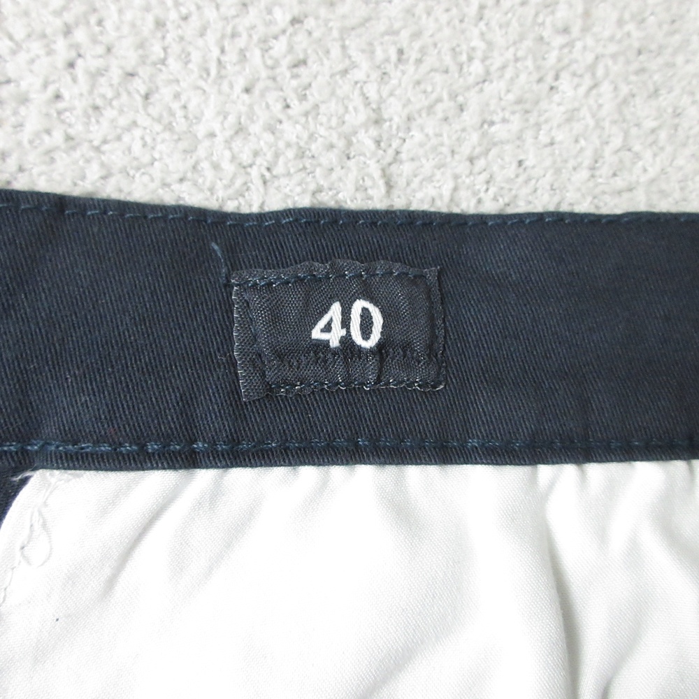HAWKS BAY Mens Chino Shorts Size 40 Dark Blue Flex Cotton Stretch Casual - Picture 10 of 13